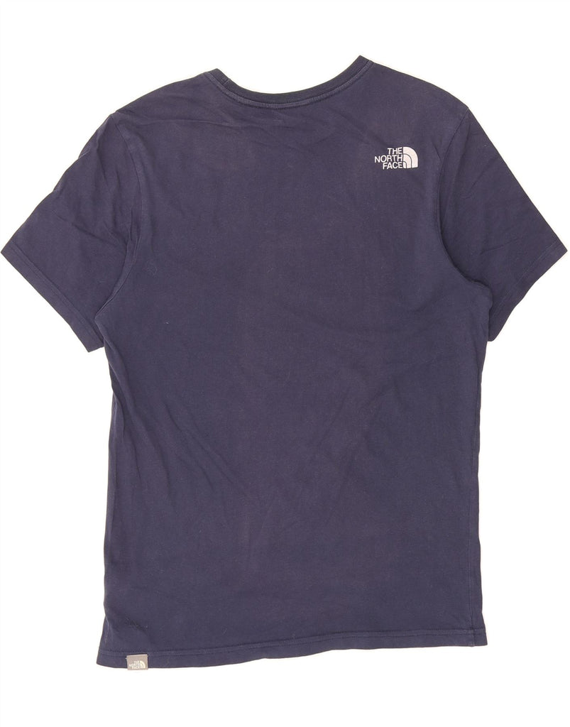 THE NORTH FACE Mens Graphic T-Shirt Top Small Navy Blue Cotton Vintage The North Face and Second-Hand The North Face from Messina Hembry 
