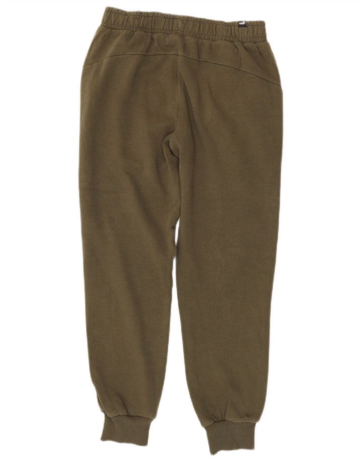 PUMA Mens Tracksuit Trousers Joggers Small  Khaki Cotton