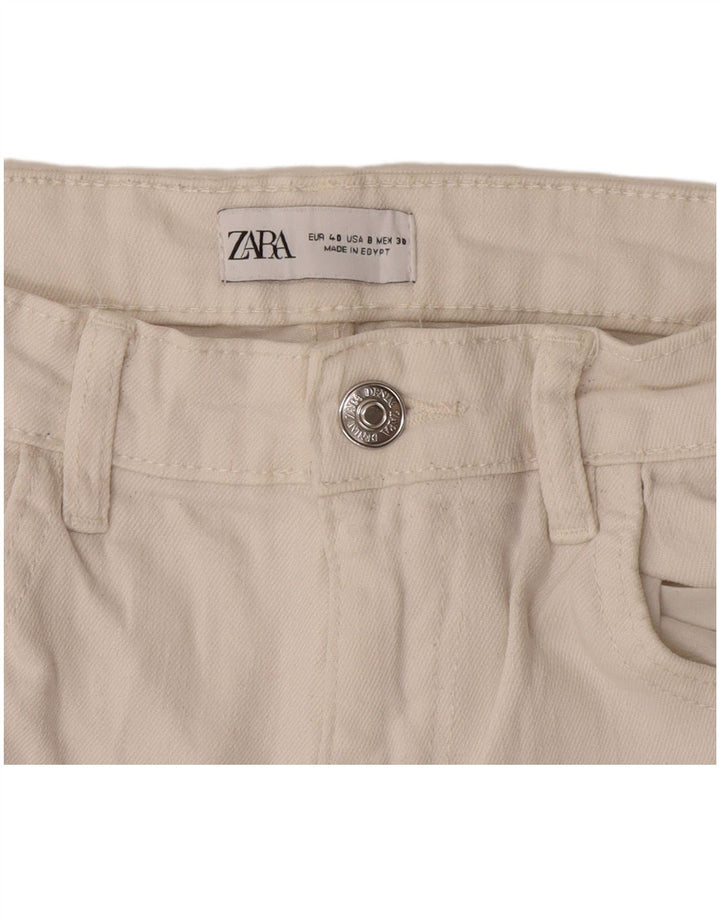 Zara Womens Straight Jeans EU 40 Medium W30 L27 White