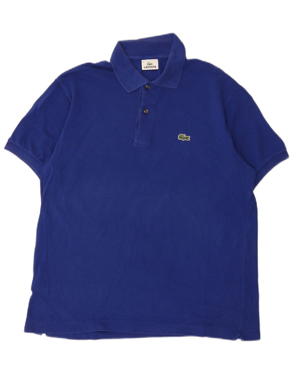 Lacoste Mens Polo Shirt Size 5 Large Blue Cotton
