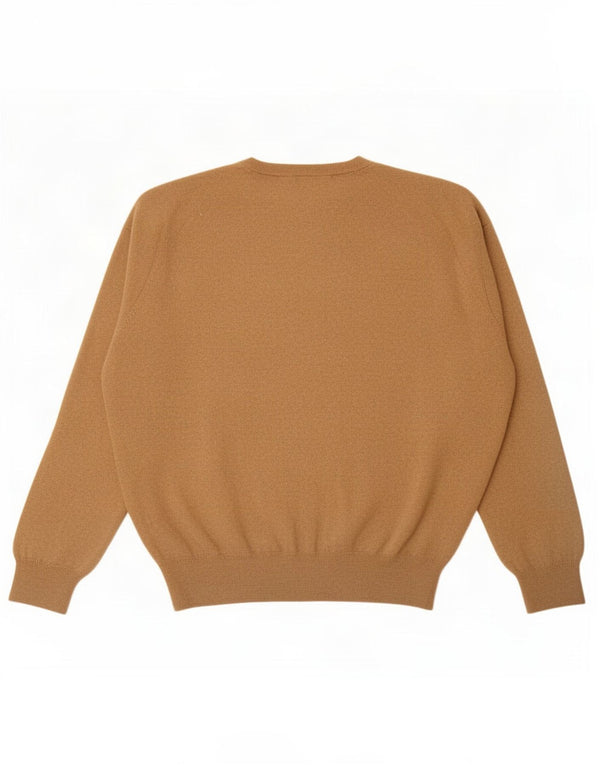 Polo Ralph Lauren Womens Oversized Crew Neck Jumper Sweater UK 18 XL Brown