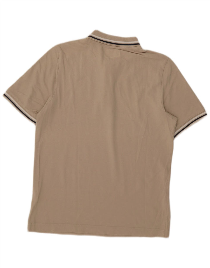 Kappa Mens Polo Shirt Small Beige Cotton