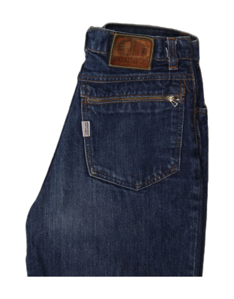 AMERICANINO Womens High Rise Loose Jeans W26 L27 Navy Blue Cotton Vintage Americanino and Second-Hand Americanino from Messina Hembry 