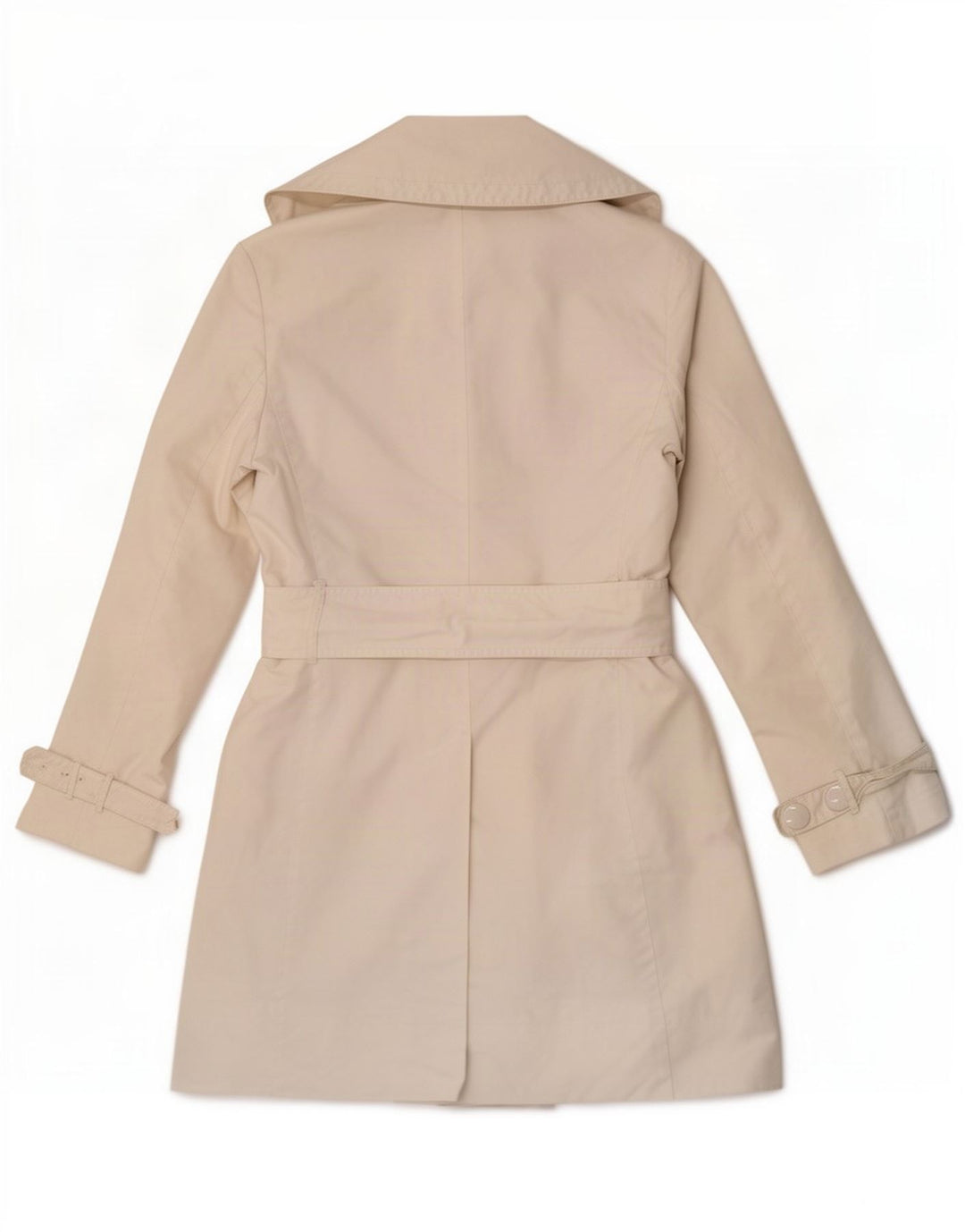 Max & Co. Womens Trench Coat UK 12 Medium Off White Polyamide