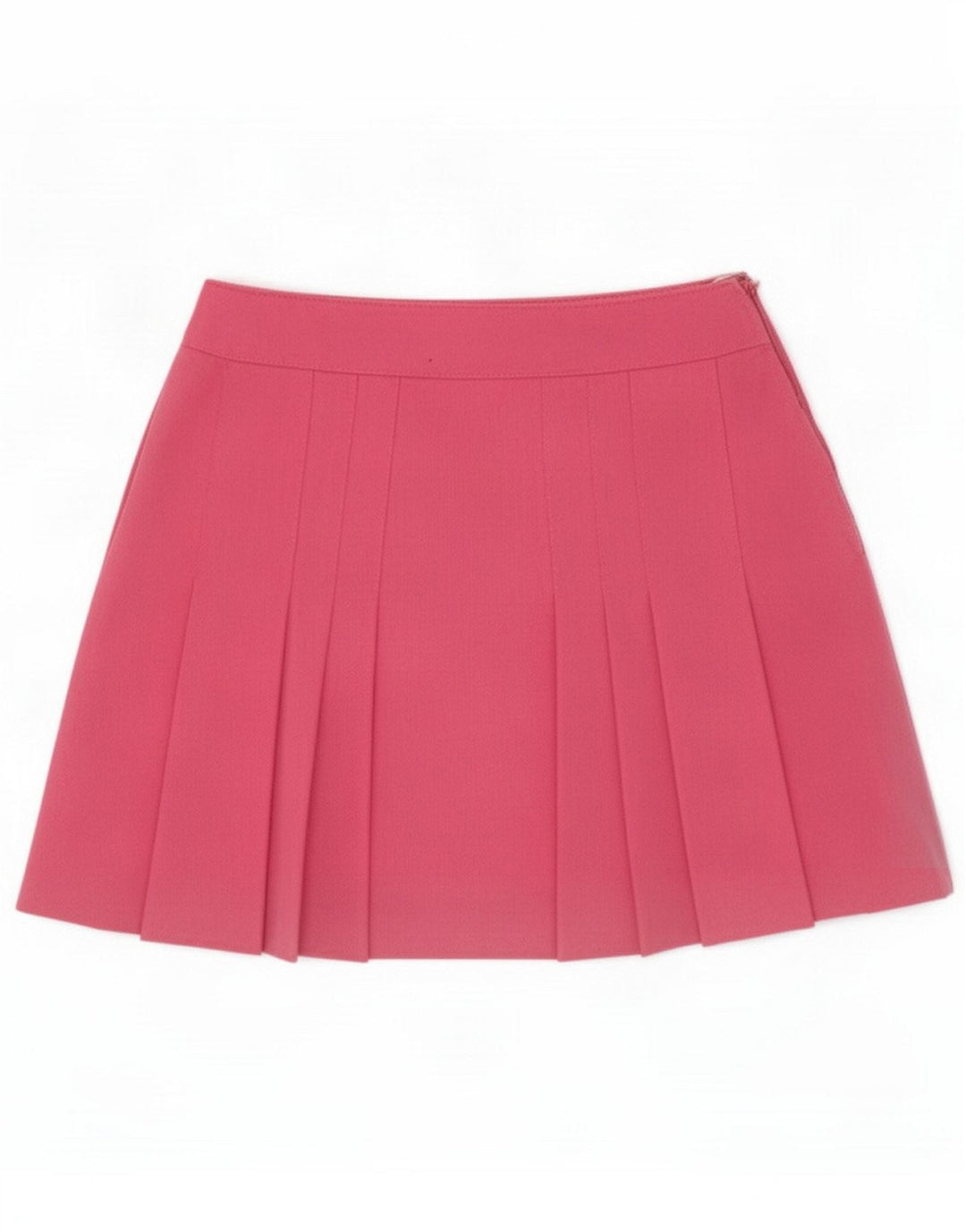 Hansen Womens Pleated Mini Skirt EU 36 Small W25 Pink Polyester