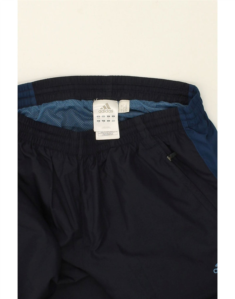 ADIDAS Mens Tracksuit Trousers UK 38/40 Medium Navy Blue Colourblock | Vintage Adidas | Thrift | Second-Hand Adidas | Used Clothing | Messina Hembry 