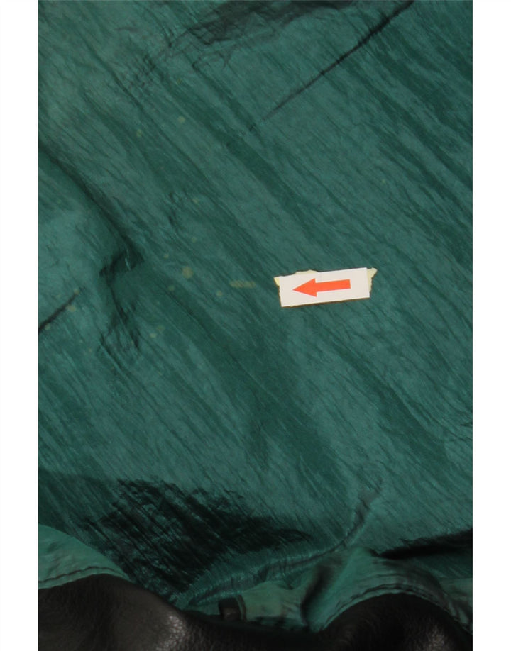 BERTO LUCCI Mens Leather Biker Jacket UK 36 Small Black Leather