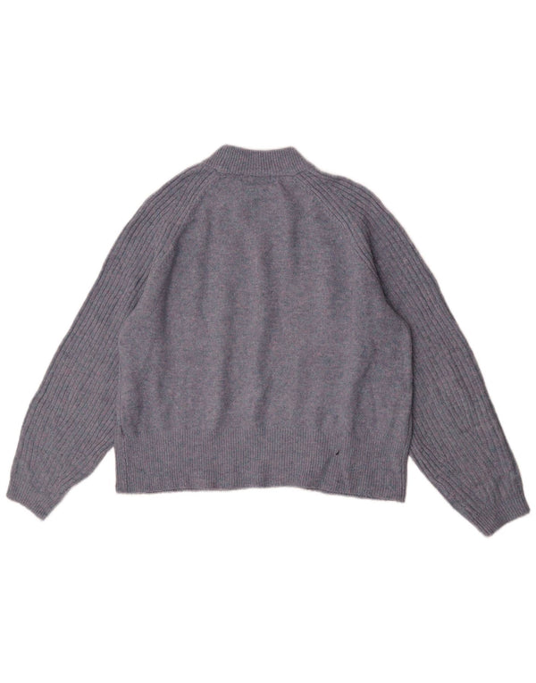 Marks & Spencer Womens Crew Neck Jumper Sweater UK 14 Medium Navy Blue