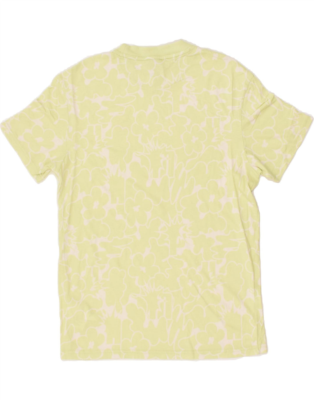PUMA Mens T-Shirt Top Small Green Floral Cotton | Vintage Puma | Thrift | Second-Hand Puma | Used Clothing | Messina Hembry 