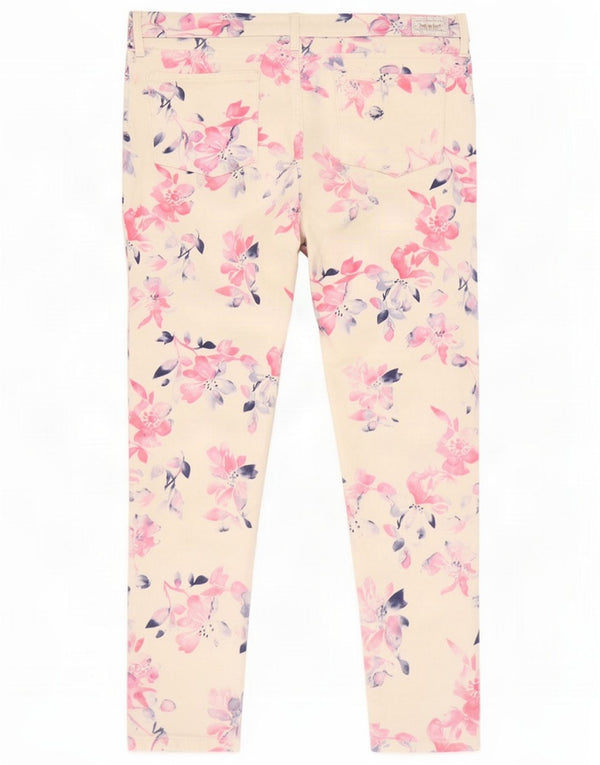Levi's Womens Legging Skinny Jeans US 4 Small W27 L28 Off White Floral