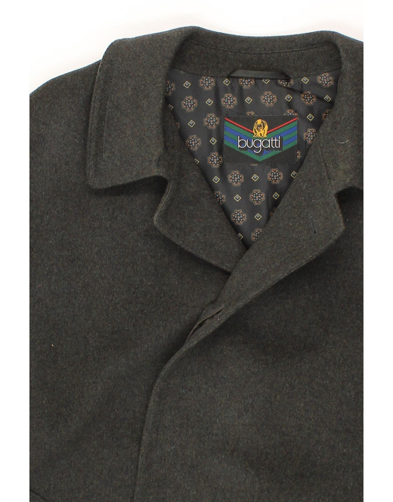 BUGATTI Mens Overcoat IT 50 Large Grey Wool Vintage Bugatti and Second-Hand Bugatti from Messina Hembry 
