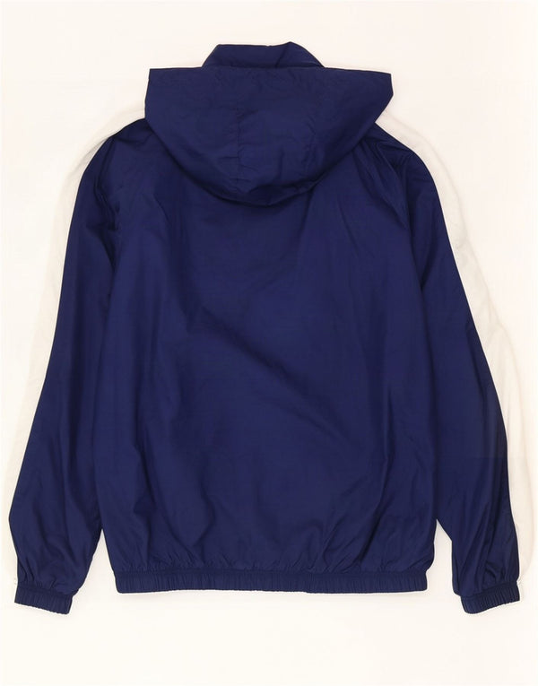Nike Mens Hooded Tracksuit Top Jacket Small Navy Blue Colourblock Nylon