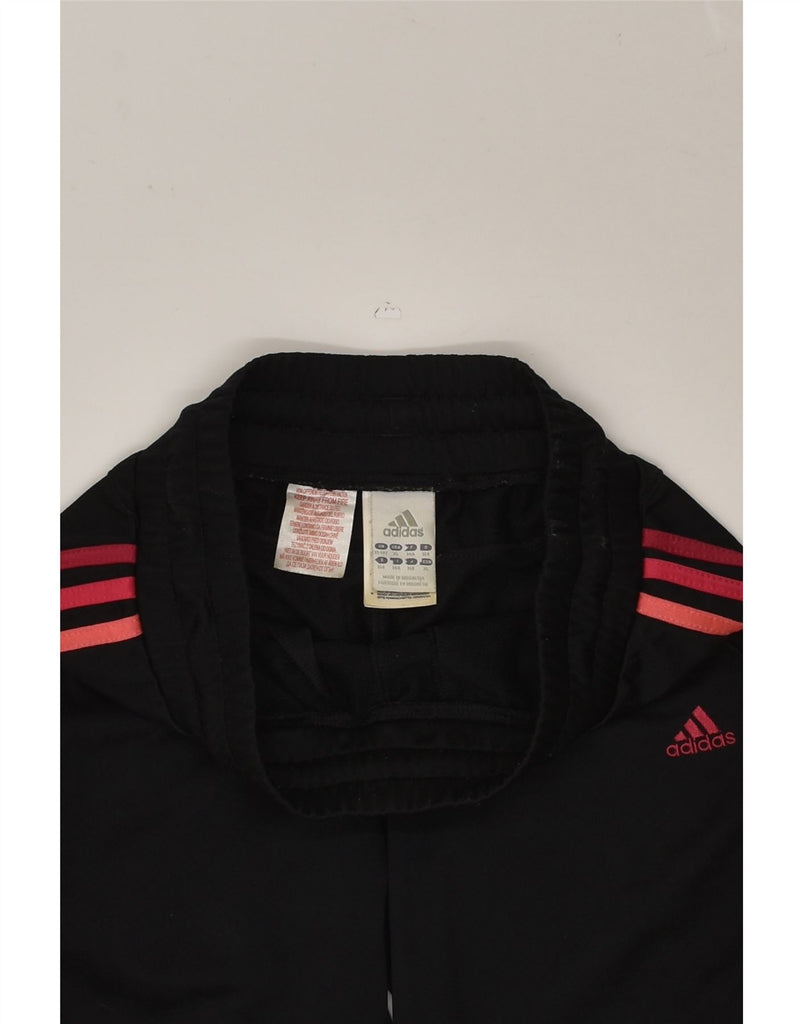 ADIDAS Girls Tracksuit Trousers 13-14 Years Black Polyester | Vintage Adidas | Thrift | Second-Hand Adidas | Used Clothing | Messina Hembry 