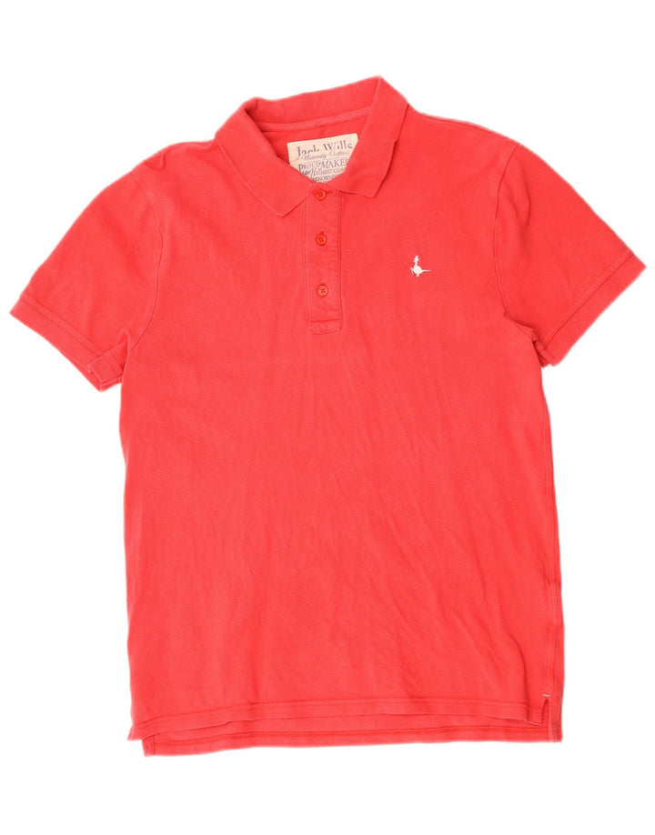 Jack Wills Mens Polo Shirt Medium Red Cotton