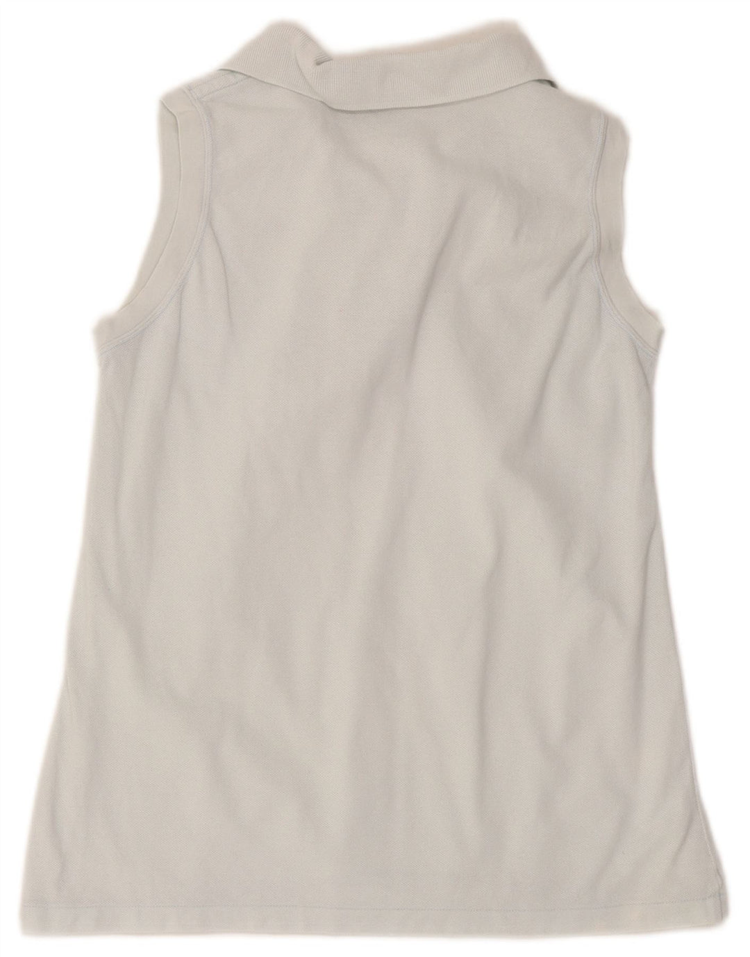 Lacoste Womens Sleeveless Polo Shirt Size 42 Large Blue