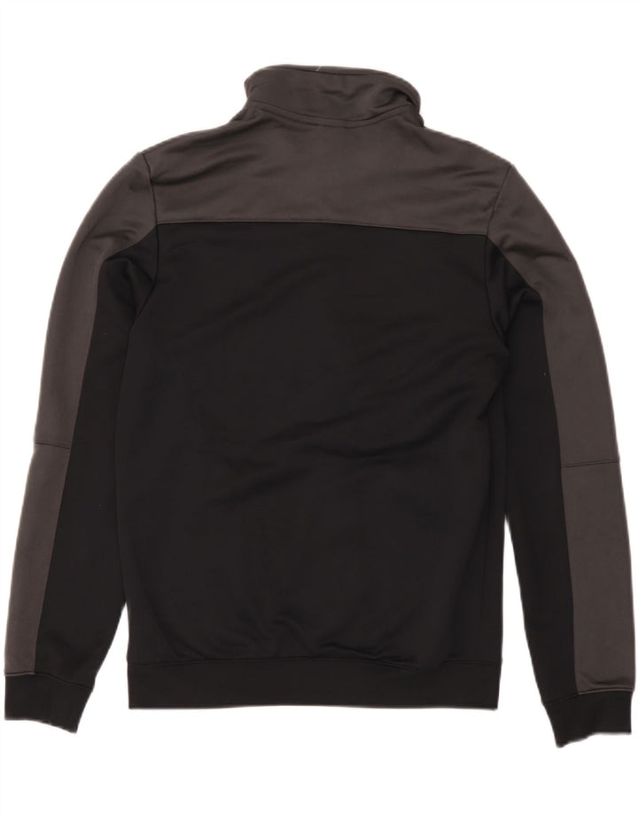 Nike Mens Tracksuit Top Jacket Small Black Colourblock Polyester