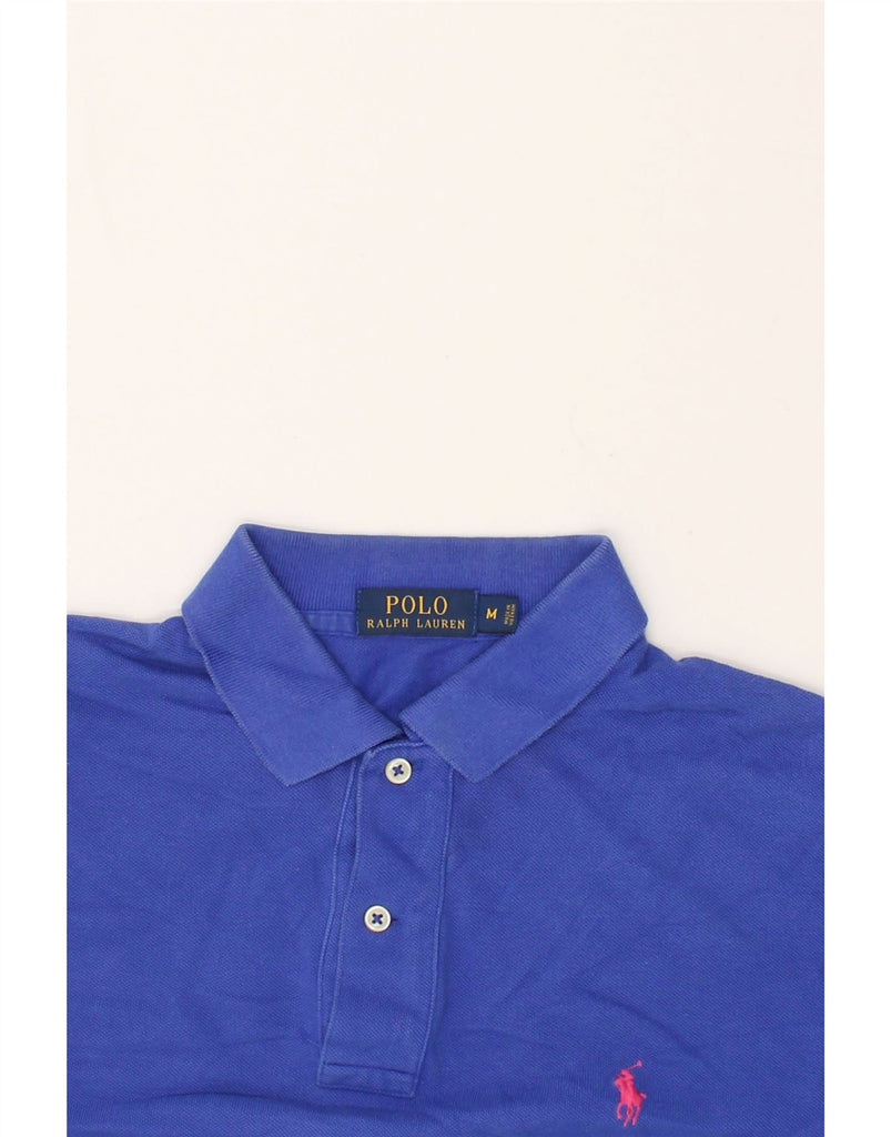 POLO RALPH LAUREN Mens Polo Shirt Medium Blue Cotton | Vintage Polo Ralph Lauren | Thrift | Second-Hand Polo Ralph Lauren | Used Clothing | Messina Hembry 