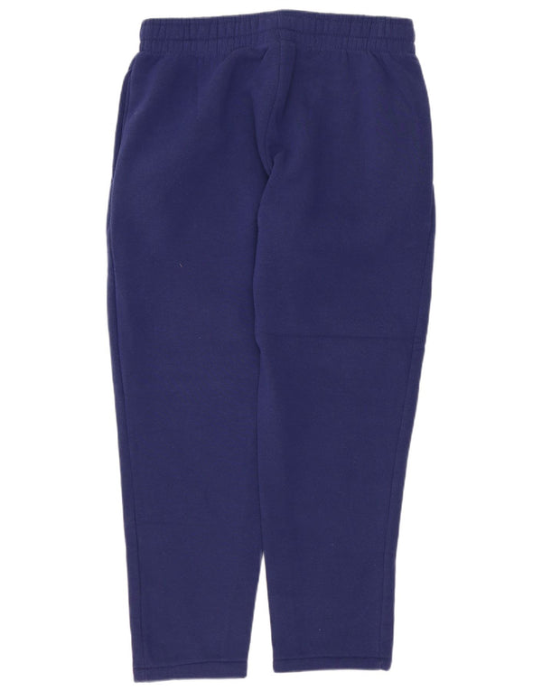 SUPERGA Womens Crop Tracksuit Trousers UK 12 Medium  Navy Blue Polyester