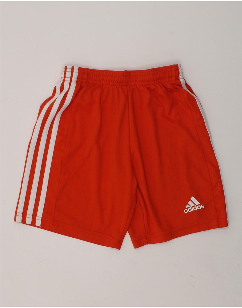 ADIDAS Boys Aeroready Graphic Sport Shorts 9-10 Years Orange Polyester | Vintage Adidas | Thrift | Second-Hand Adidas | Used Clothing | Messina Hembry 