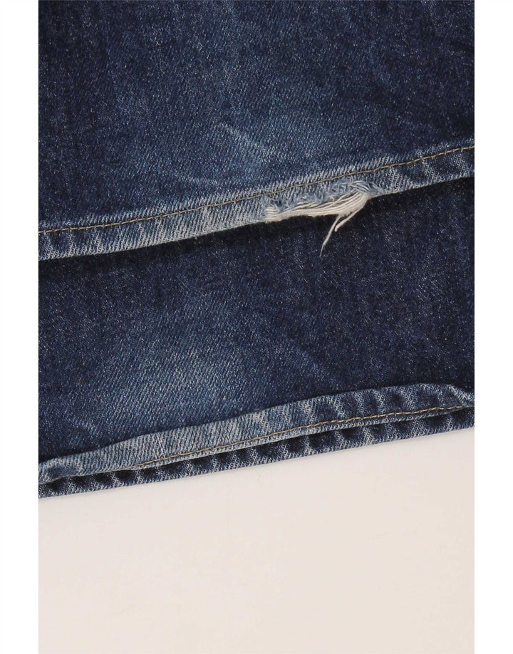 Diesel Mens Straight Jeans W38 L30 Navy Blue Cotton