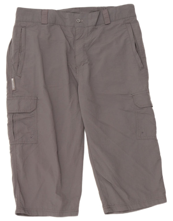 Mountain Warehouse Mens Cargo Bermuda Shorts W34 Large Grey Nylon