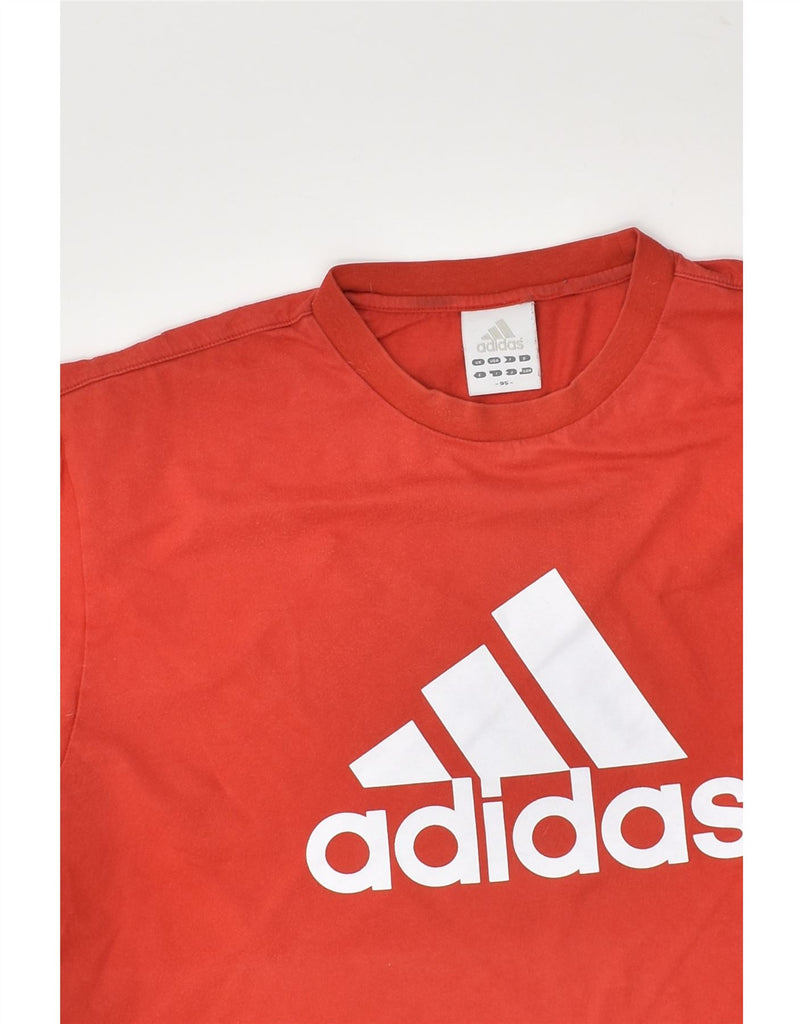 ADIDAS Mens Graphic T-Shirt Top Medium Red Cotton | Vintage Adidas | Thrift | Second-Hand Adidas | Used Clothing | Messina Hembry 