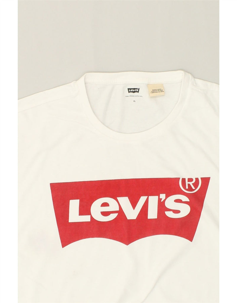 LEVI'S Mens Graphic T-Shirt Top XL White | Vintage Levi's | Thrift | Second-Hand Levi's | Used Clothing | Messina Hembry 