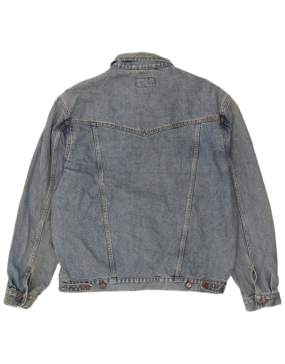 Wrangler Mens Denim Jacket UK 42 XL Blue Cotton