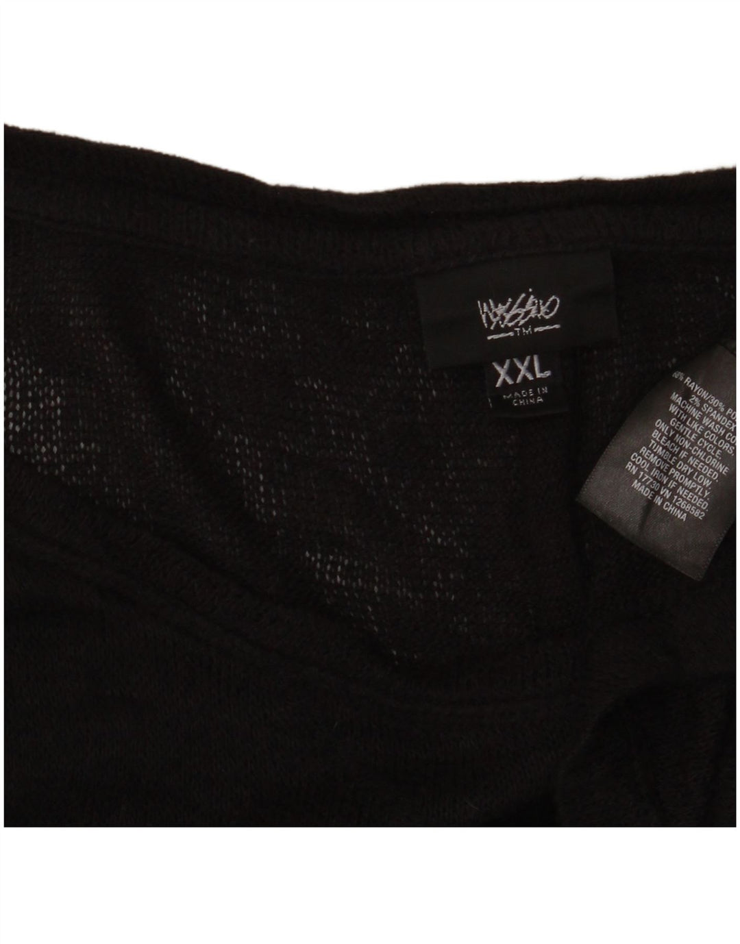 Massimo Dutti Womens See Through Asymmetric Tunic Top UK 20 2XL Black Rayon