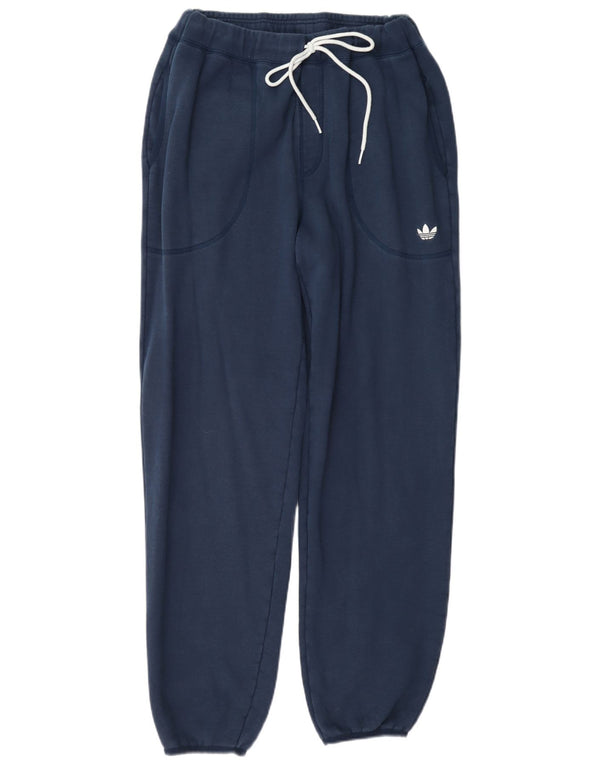 Adidas Mens Tracksuit Trousers Joggers Large Navy Blue Cotton