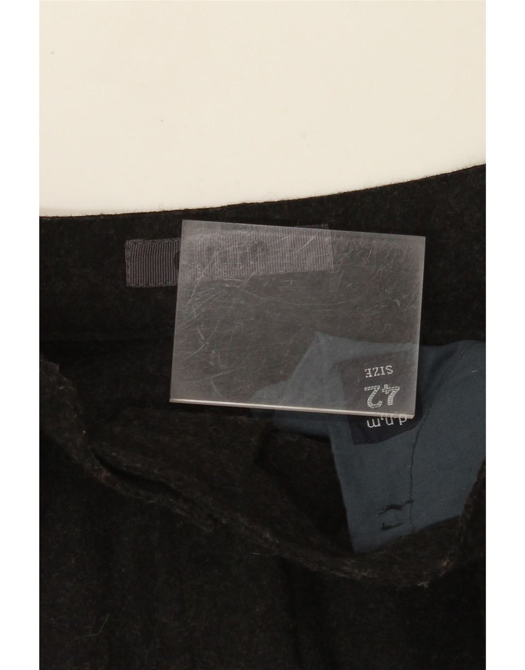 VINTAGE Womens A-Line Skirt IT 42 Medium W26  Black Wool