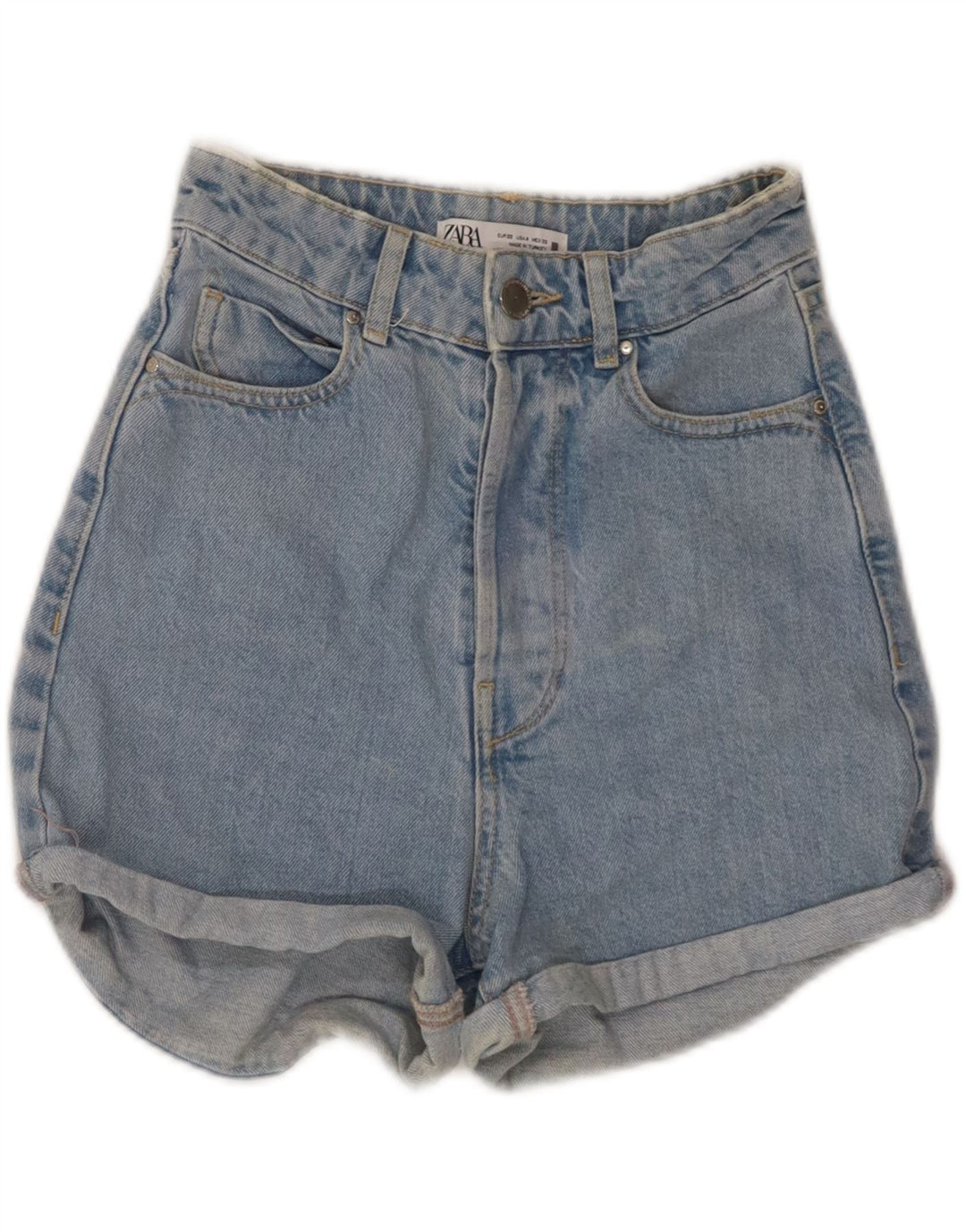 ZARA Womens Denim Shorts EU 32 2XS W22  Blue Cotton Vintage Zara and Second-Hand Zara from Messina Hembry 