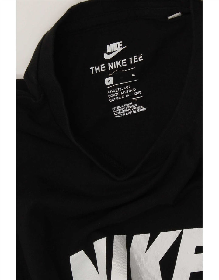 Nike Mens Athletic Cut Graphic T-Shirt Top Medium Black