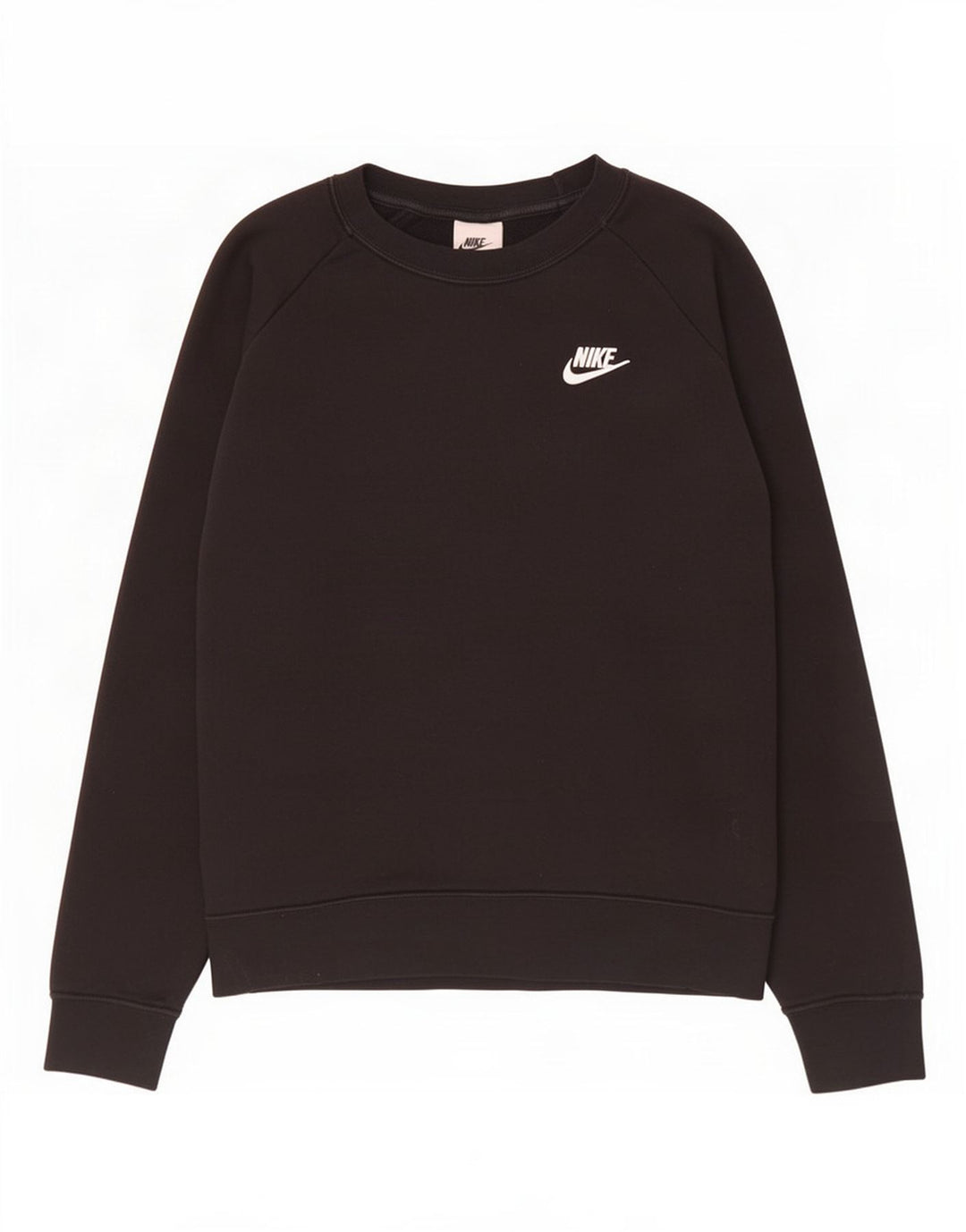 Nike Womens Sweatshirt Jumper UK 14 Medium Black Cotton