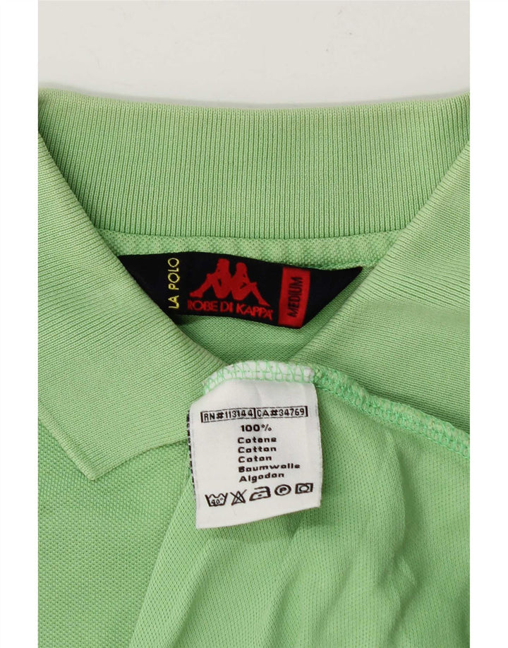 Kappa Mens Polo Shirt Medium Green Cotton