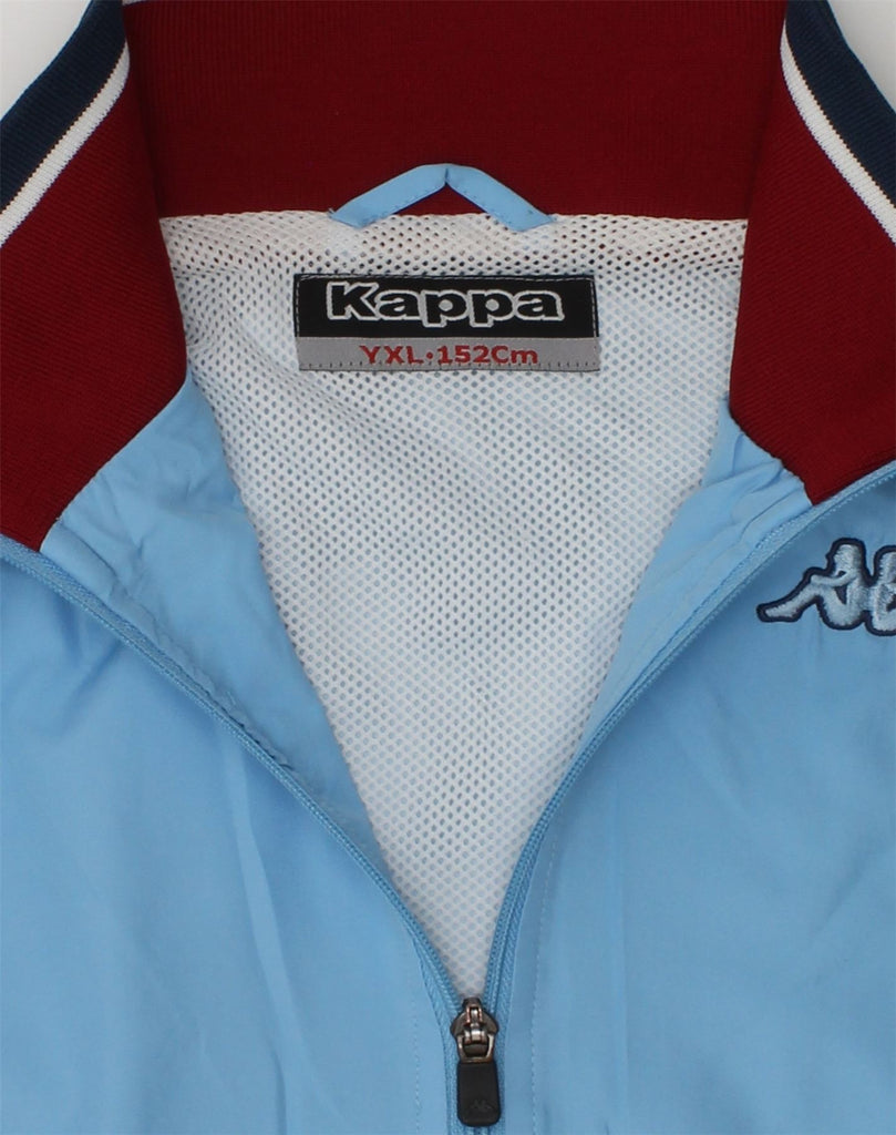 KAPPA Boys Tracksuit Top Jacket 11-12 Years XL Blue Polyester | Vintage Kappa | Thrift | Second-Hand Kappa | Used Clothing | Messina Hembry 