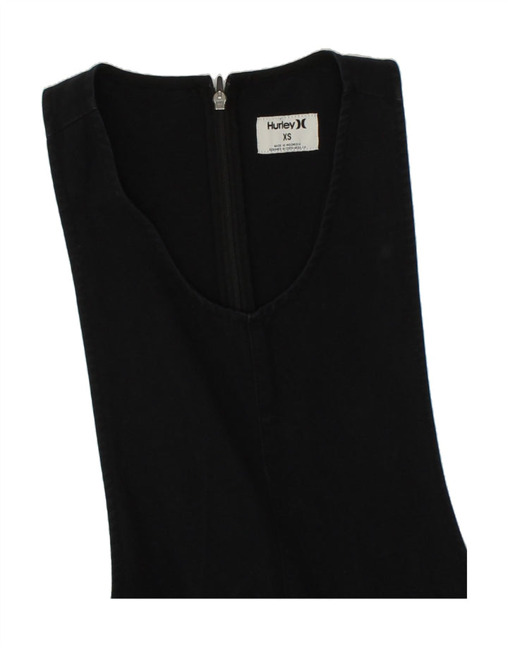 HURLEY Womens Sleeveless Jumpsuit UK 6 XS  Black Vintage Hurley and Second-Hand Hurley from Messina Hembry 