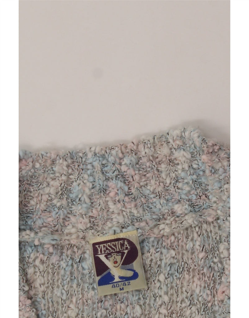 YESSICA Womens V-Neck Jumper Sweater EU 40/42 Medium Multicoloured Flecked Vintage Yessica and Second-Hand Yessica from Messina Hembry 