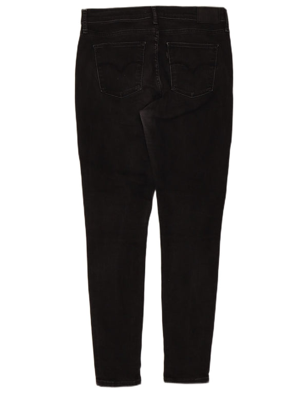 Levi's Womens 720 High Rise Super Skinny Jeans W31 L30 Black Cotton