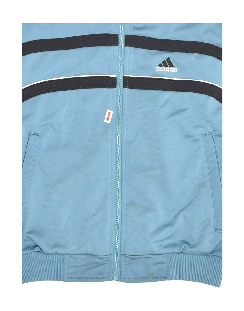 ADIDAS Boys Tracksuit Top Jacket 11-12 Years Blue Polyester | Vintage Adidas | Thrift | Second-Hand Adidas | Used Clothing | Messina Hembry 