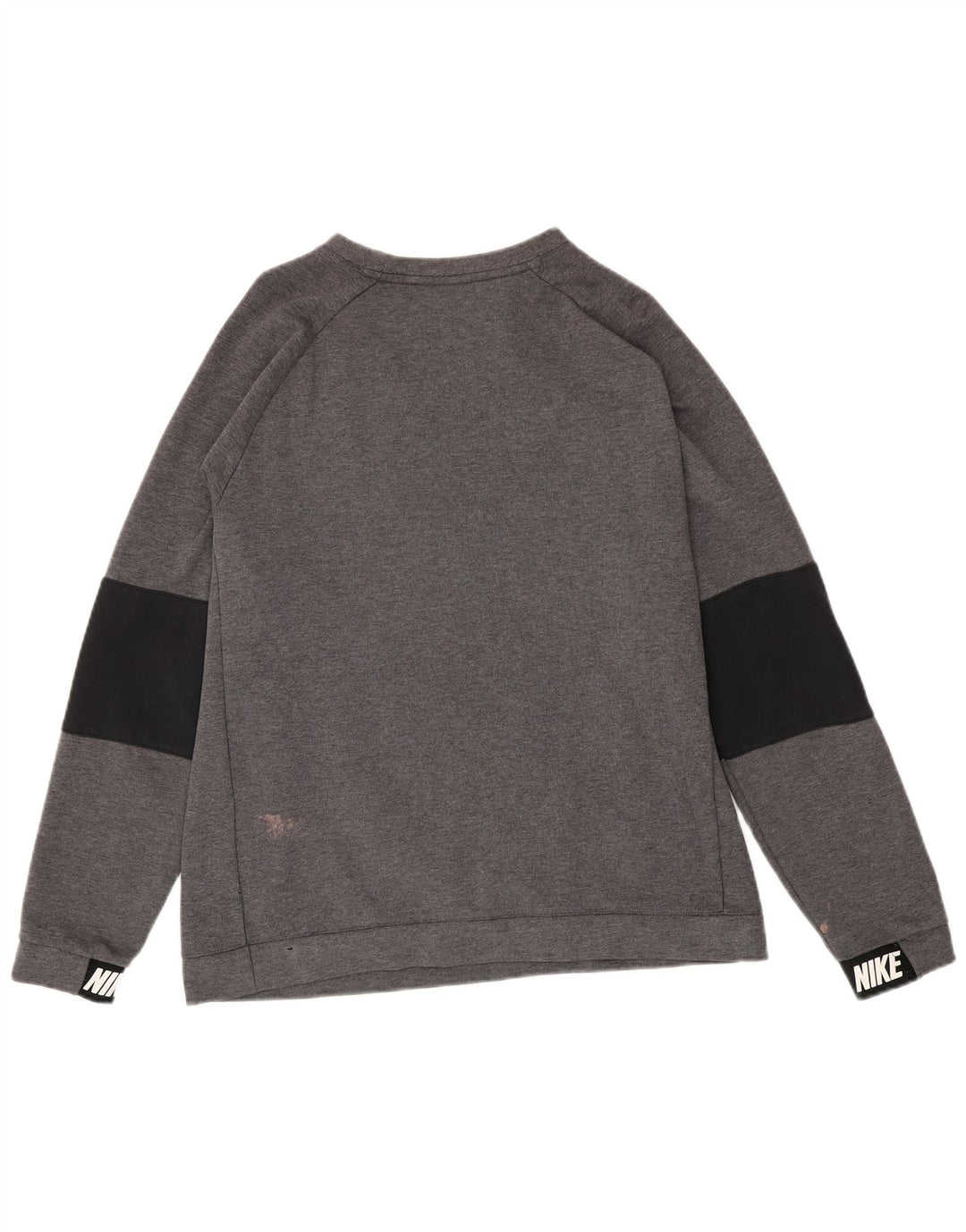 Nike Mens Graphic Sweatshirt Jumper Large Grey Colourblock
