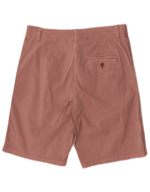 Marks & Spencer Womens Chino Shorts UK 10 Small W28 Pink Cotton