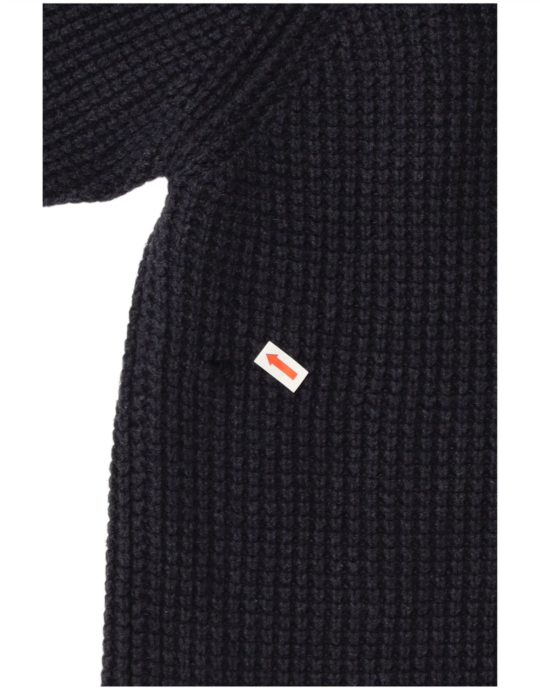 Gant Mens Shawl Neck Jumper Sweater Medium Navy Blue Cotton