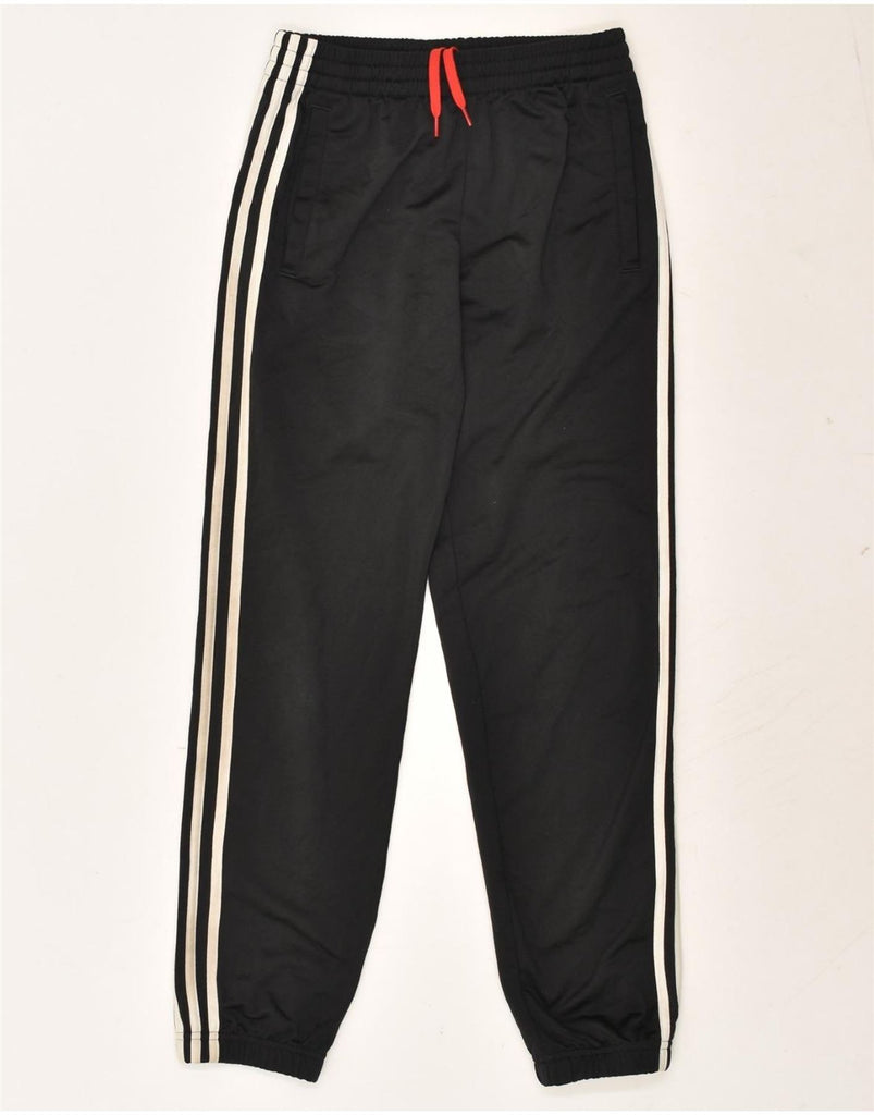 ADIDAS Boys Tracksuit Trousers Joggers 11-12 Years Black Polyester | Vintage Adidas | Thrift | Second-Hand Adidas | Used Clothing | Messina Hembry 