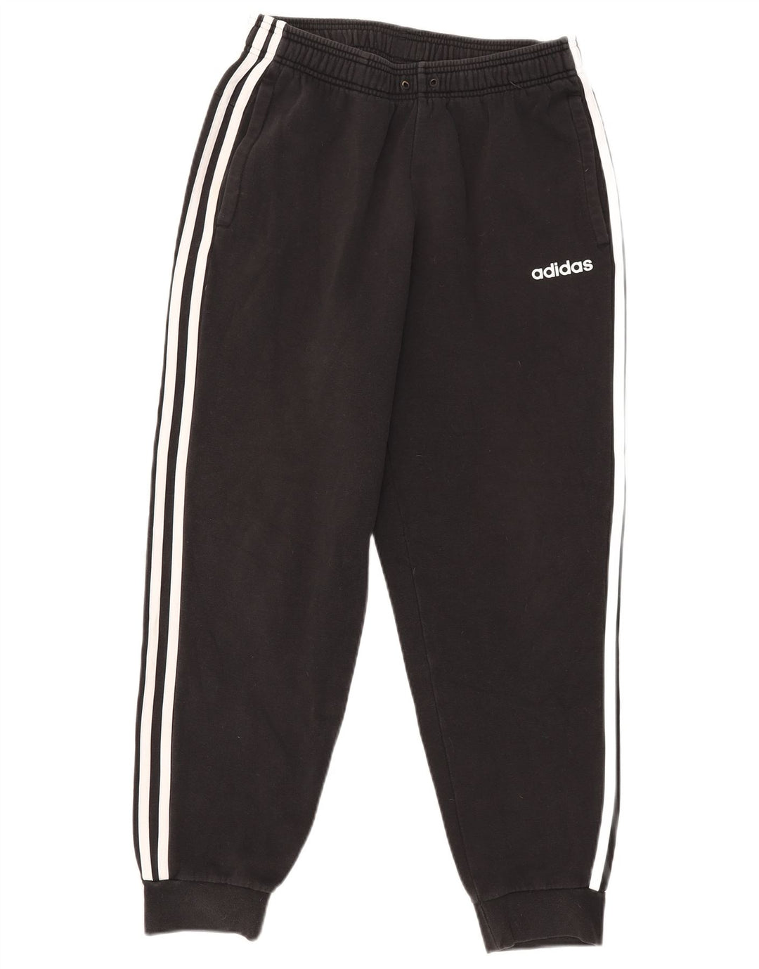 Adidas Mens Tracksuit Trousers Joggers Medium Black Cotton