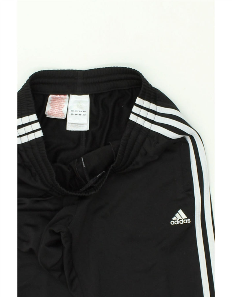 ADIDAS Boys Tracksuit Trousers 13-14 Years Black Polyester | Vintage Adidas | Thrift | Second-Hand Adidas | Used Clothing | Messina Hembry 