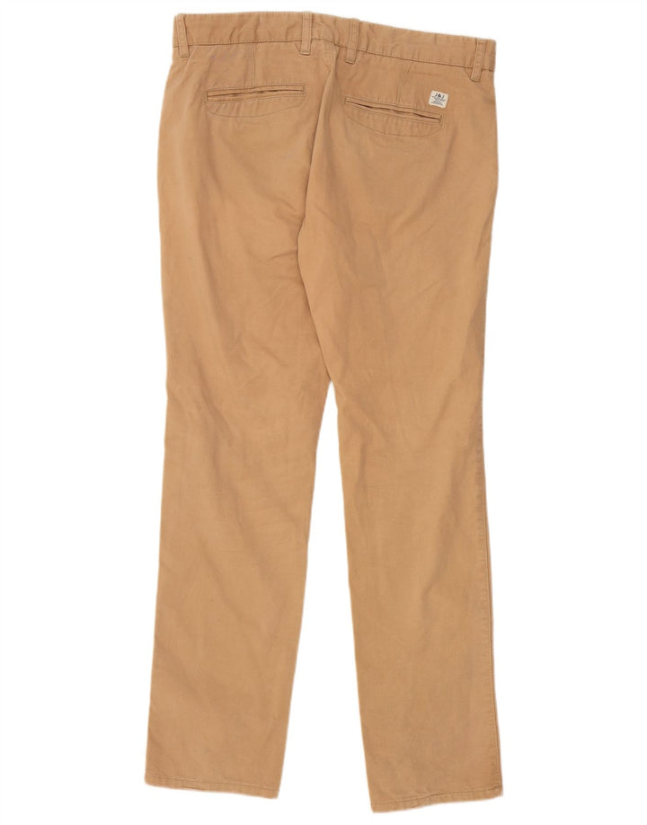JACK & JONES Mens Slim Chino Trousers W36 L32 Beige