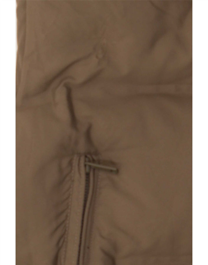 Zara Womens Padded Gilet UK 14 Medium Khaki Polyester