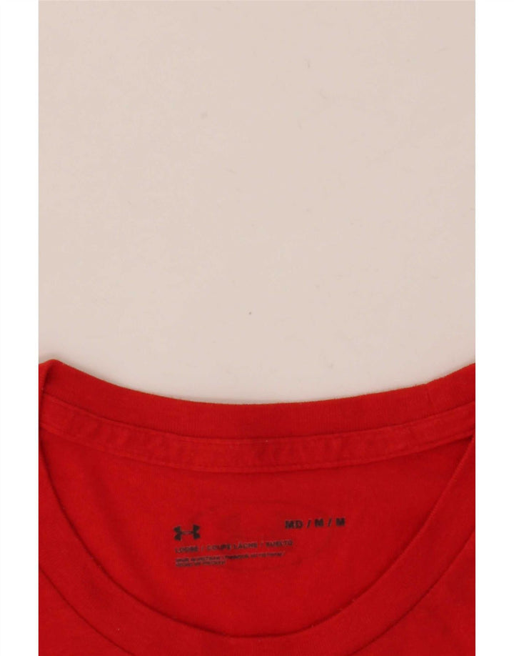 Under Armour Mens Graphic T-Shirt Top Medium Red