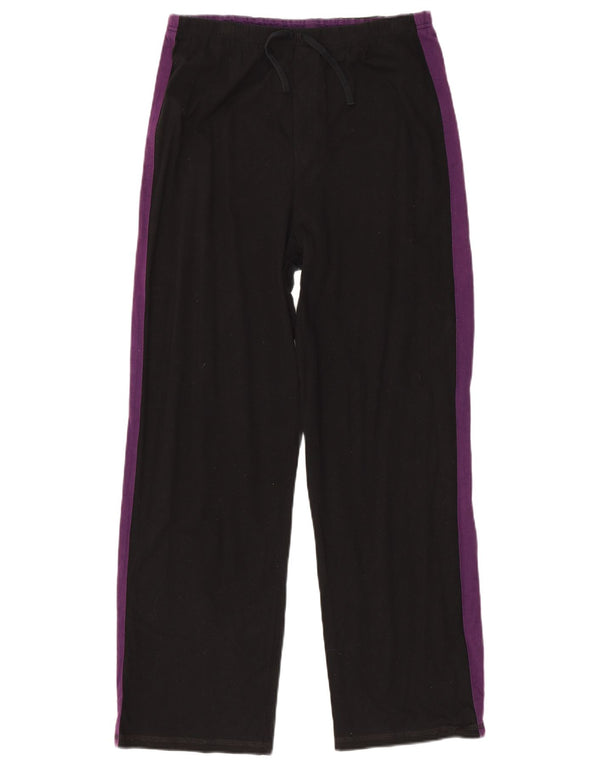 Marks & Spencer Girls Tracksuit Trousers 15-16 Years Black Colourblock